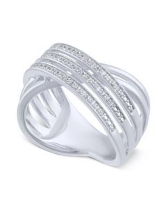 Diamond Crisscross Statement Ring (1/4 ct. t.w.)