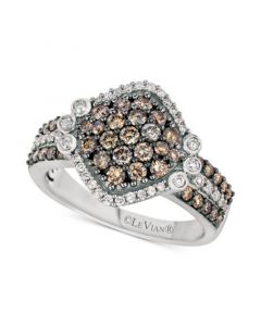 Chocolatier® Diamond Cluster Ring (1-1/8 ct. t.w.) in 14k White Gold