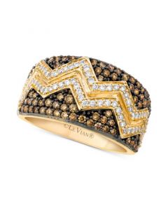 Chocolatier® Chevron™ Diamond Pavé Band (1 ct. t.w.) in 14k Gold