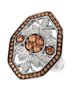 Chocolatier® Chocolate Deco™ Diamond Statement Ring (1-1/8 ct. t.w.) in 14k White Gold