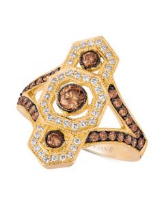 Chocolate Deco™ Diamond Ring (1 ct. t.w.) in 14k Gold