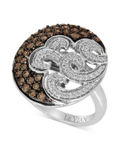 Chocolatier® Diamond Swirl Ring (1 ct. t.w.) in 14k White Gold