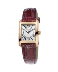 Women's Swiss Carree Red Patent Leather Strap Watch 23x21mm