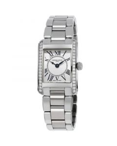 Women's Swiss Carree Diamond (2/5 ct. t.w.) Stainless Steel Bracelet Watch 23x21mm