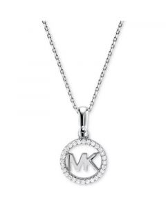 Women's Custom Kors Sterling Silver Logo Starter Necklace