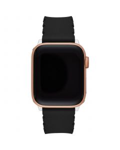 Women's Black Silicone Scallop Apple Watch® Strap