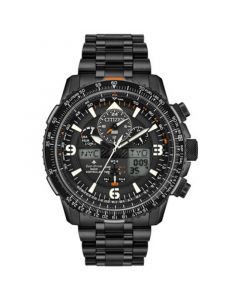 Eco-Drive Men's Analog-Digital Promaster Skyhawk A-T Black Stainless Steel Bracelet Watch 46mm