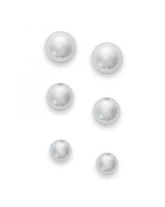 Set of 3 Ball Stud Earrings in Sterling Silver, Created for Macy's