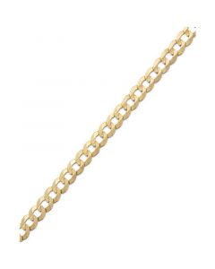 Curb Chain 9" Bracelet in 14k Gold