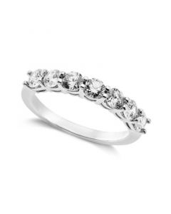 Sterling Silver Ring, Cubic Zirconia 7-Stone Ring (2-1/6 ct. t.w.)