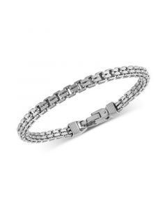 Double Box Link Bracelet in Sterling Silver, Created for Macy's