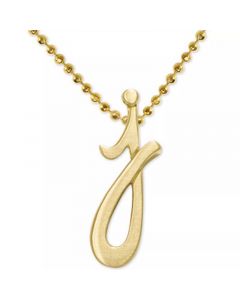 Scripted Initial 16" Pendant Necklace in 14k Gold