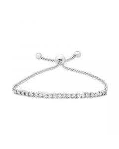 Diamond Bolo Bracelet (1 ct. t.w.) in Sterling Silver