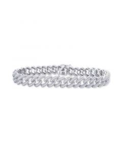 Diamond Link Bracelet (1 ct. t.w.) in Sterling Silver