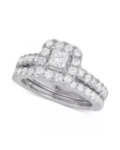 Diamond Princess Bridal Set (2 ct. t.w.) in 18k White, Yellow or Rose Gold