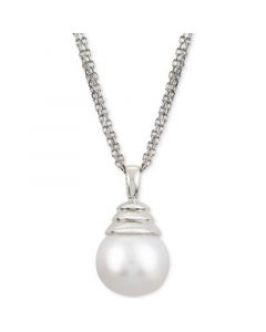 Windsor Cultured Freshwater Pearl (12mm) 18" Pendant Necklace in Sterling Silver