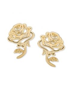 Children's Belle Rose Stud Earrings in 14k Gold