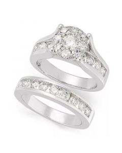 Diamond Bridal Set (2 ct. t.w.) in 14k White or Yellow Gold