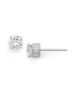 Diamond Filigree Stud Earrings in 14k White Gold (1 ct. t.w.)