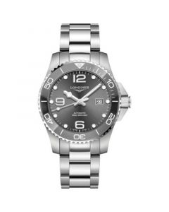 Men's Swiss Automatic HydroConquest  Stainless Steel and Ceramic Bracelet Watch 43mm