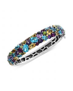 EFFY® Multi-Gemstone (25-1/2 ct. t.w.) Bangle Bracelet in Sterling Silver