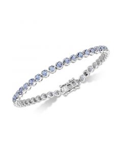 Tanzanite Link Bracelet (4 ct. t.w.) in Sterling Silver