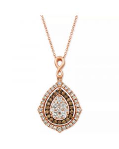 Nude Diamonds® & Chocolate Diamonds® Fancy 18" Pendant Necklace (1-5/8 ct. t.w.) in 14k Rose, Yellow or White Gold