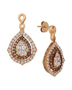 Nude Diamonds® & Chocolate Diamonds® Fancy Drop Earrings (2-1/2 ct. t.w.) in 14k Rose, Yellow or White Gold