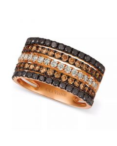 Chocolate Layer Cake™ Blackberry Diamonds®, Chocolate Diamonds® & Nude Diamonds® Statement Ring (1-5/8 ct. t.w.) in 14k Rose, Yellow or White Gold