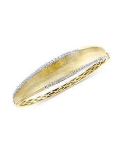 EFFY® Diamond Textured Bangle Bracelet (3/4 ct. t.w.) in 14k Gold