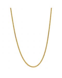 Wheat Link 18" Chain Necklace (1.3mm) in 18k Gold