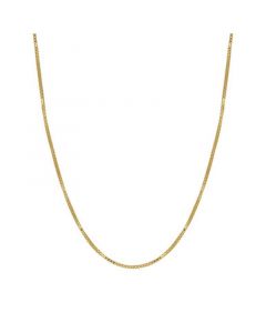 Box Link 18" Chain Necklace (0.5mm) in 18k Gold