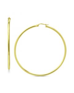 Polished Hoop Earrings in 18k Gold-Plated Sterling Silver, Created for Macy's