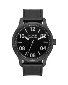 Men's Patrol Leather Strap Watch 42mm