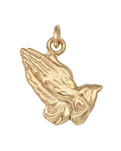 Praying Hands Pendant in 14k Yellow Gold