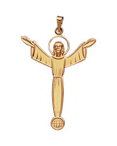 The Risen Christ Pendant in 14k Yellow Gold