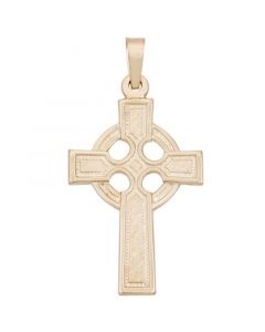 Celtic Cross Pendant in 14k Yellow Gold