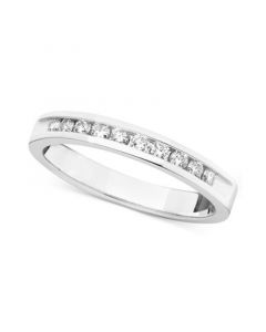 Certified Diamond Band Ring in 14k White Gold (1/4 ct. t.w.)