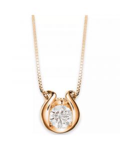 Bezel-Set Diamond (1/12 ct. t.w.) Pendant Necklace in 14k Gold