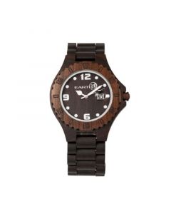 Raywood Wood Bracelet Watch W/Date Brown 47Mm