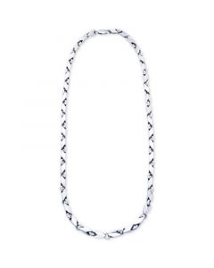 Men's Polished Link 24" Chain Necklace in Sterling Silver