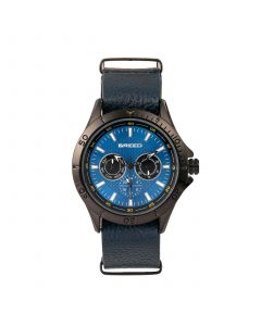 Quartz Dixon Blue Genuine Leather Watches 43mm