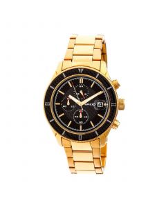 Quartz Maverick Chronograph Gold Alloy Watches 43mm