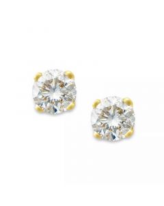 Round-Cut Diamond Stud Earrings in 10k White or Yellow Gold (1/5 ct. t.w.)