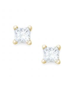 Princess-Cut Diamond Stud Earrings in 10k Gold (1/10 ct. t.w.)