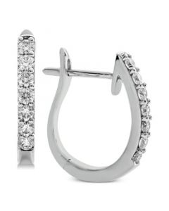 Diamond Hoop Earrings (1/2 ct. t.w.) in 14k White Gold