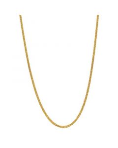 Wheat Link 20" Chain Necklace (1.3mm) in 18k Gold