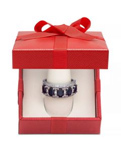 Tanzanite (2-1/8 ct. t.w.) & Diamond (1/3 ct. t.w.) Ring in 14k Gold (Also in Emerald, Sapphire and Ruby)