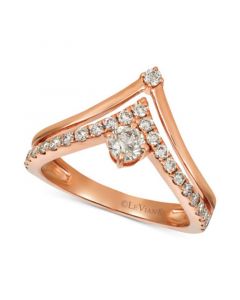 Nude Diamonds™ Crown Ring (5/8 ct. t.w.) in 14k Rose Gold