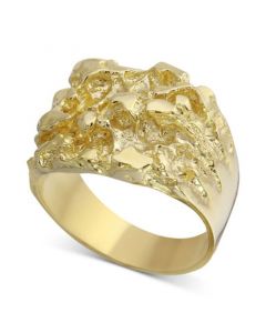 Men's Nugget Ring in 10k Gold